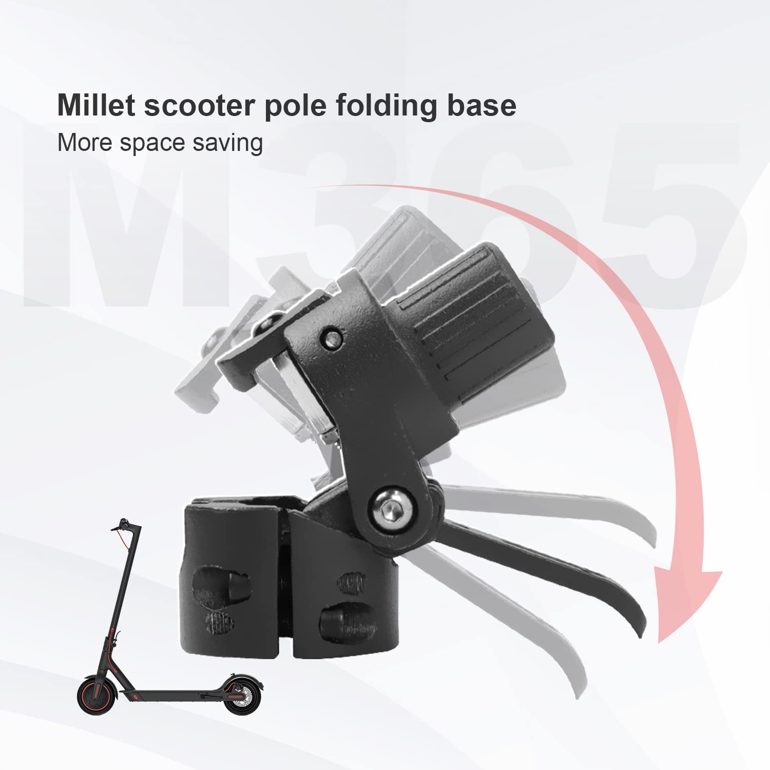 Electric Scooter Folding Pole Base Replacement Spare Parts Compatible with Xiaomi M365/PRO/PRO2/1S Scooter