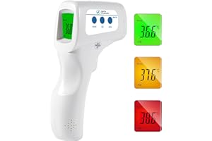 ByFloProducts, Forehead Thermometer, Non Touch Digital Thermometer for Adult and Baby, Infrared Temperature Gun, Temperature 