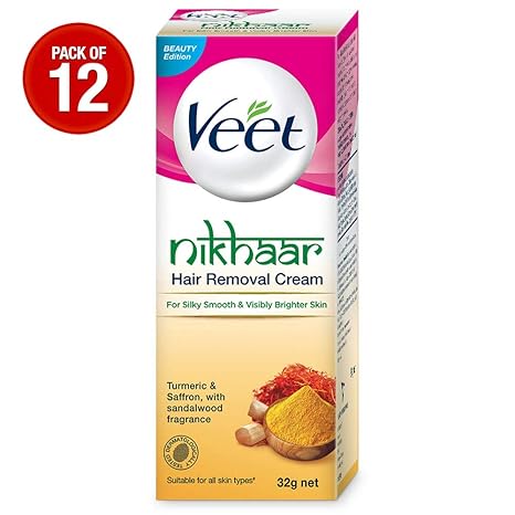 Buy Veet Nikhaar Hair Removal Cream For All Skin Types 32g Each