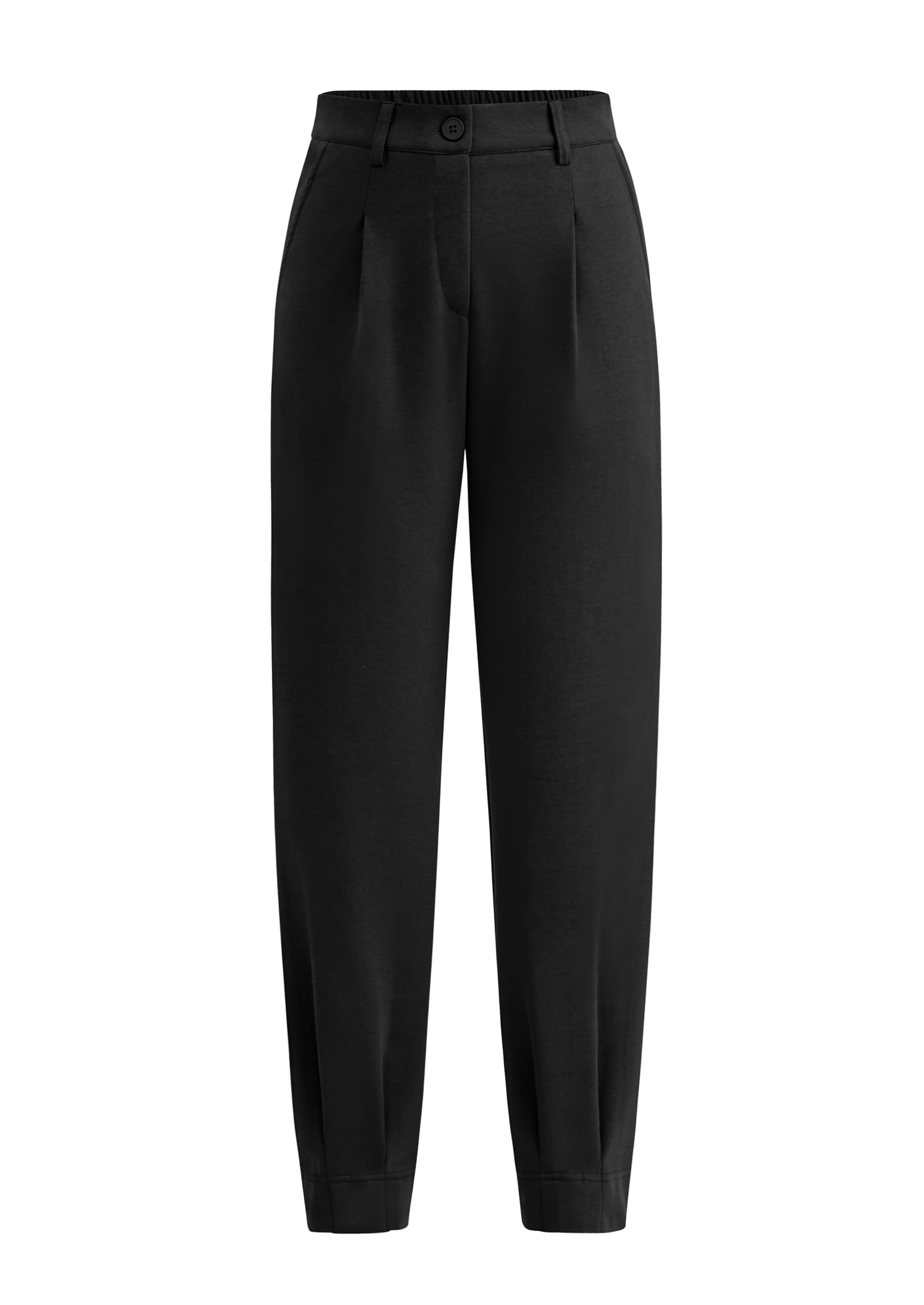 Photo 1 of PRETTYGARDEN Womens Dress Pants Business Casual 2025 Trendy High Waisted Ankle Length Dressy Trousers Slacks Work Clothes (Black,Large)