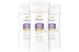 Dove Even Tone Antiperspirant Deodorant for Uneven Skin Tone Restoring Powder Sweat Block for All-Day Fresh Feeling 2.6 oz 3 Count