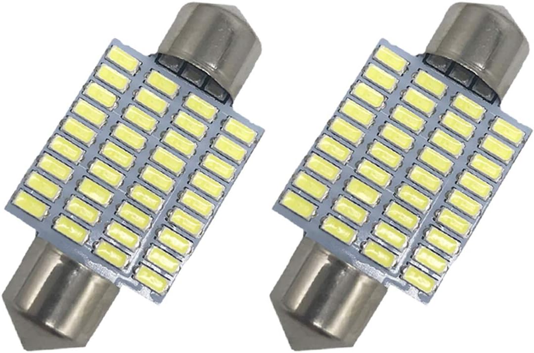 Anourney 2Pcs 36mm Festoon LED Bulbs DE3423 / DE3425 White Super Bright LED Interior Car Lights 36-SMD 3014 Chipset 6418/6411 / 6413 / C5W Car Interior Dome Map Lights …