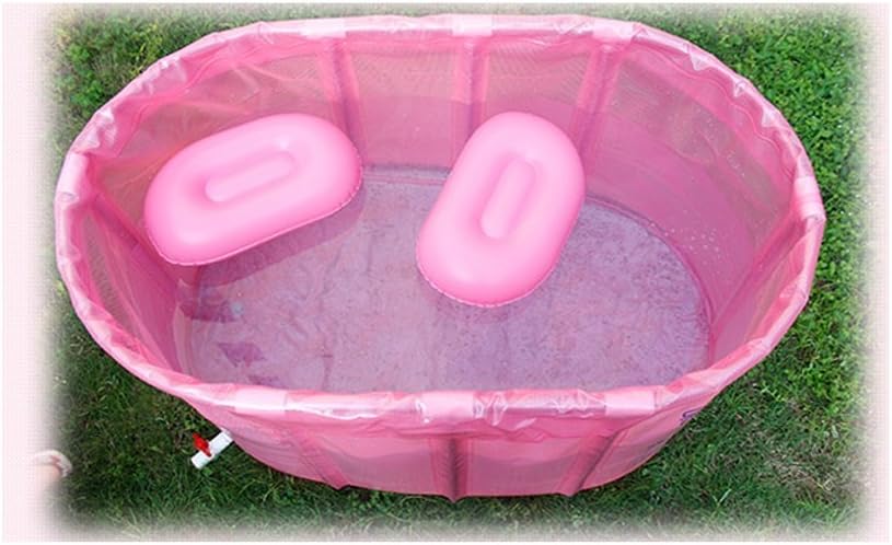 MILUCE Luxury Double Non-inflatable Folding Bath Folding Bath Tub Adult Bath Tub Bath / Bath Tub ( Color : Pink )