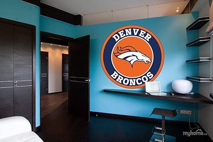 Denver Broncos Wall Decal Sport Logo Nfl Vinyl Home Decor Room