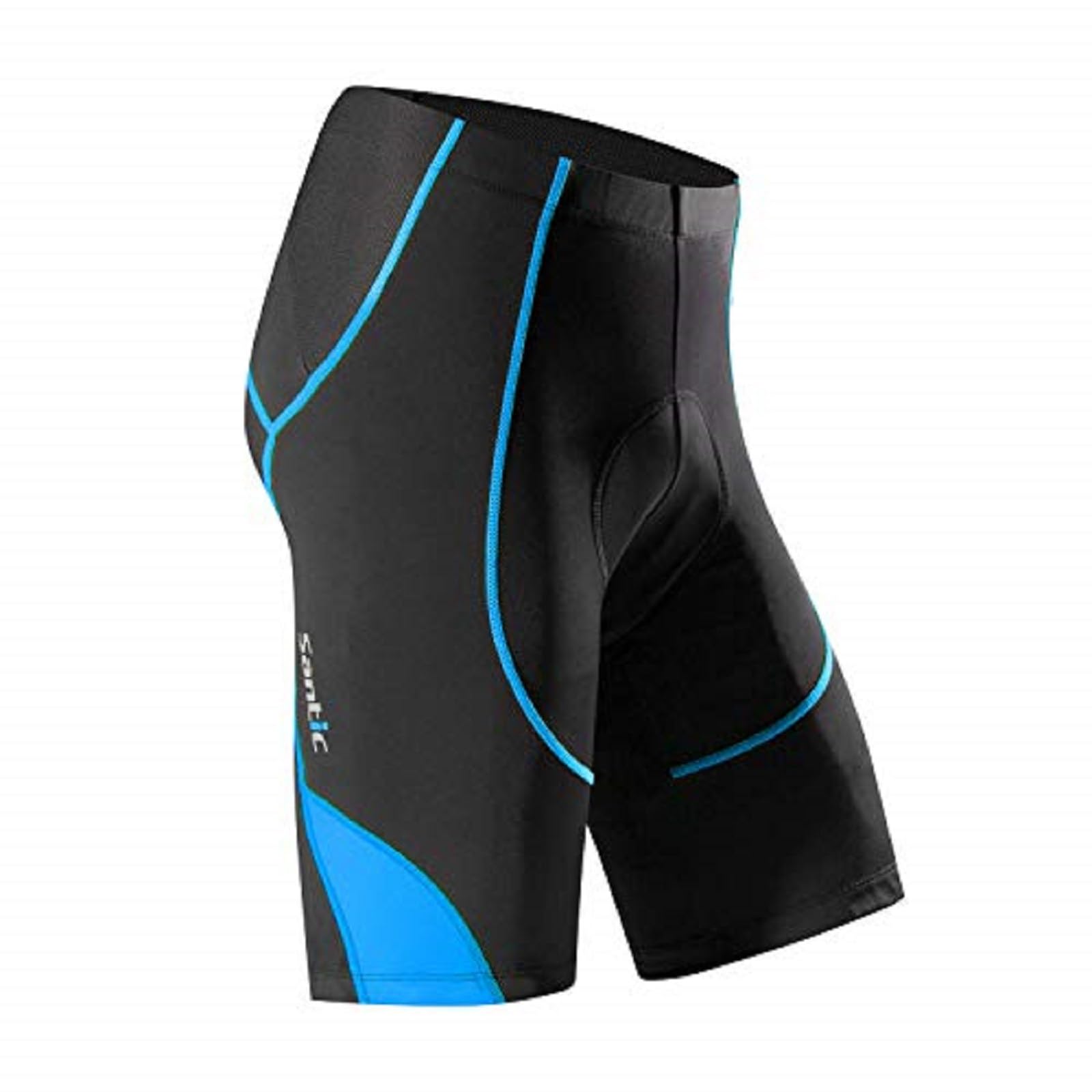 Photo 1 of Santic Men's Cycling Shorts Biking Bicycle Bike Short Half Pants 4D Coolmax Padded Blue L
