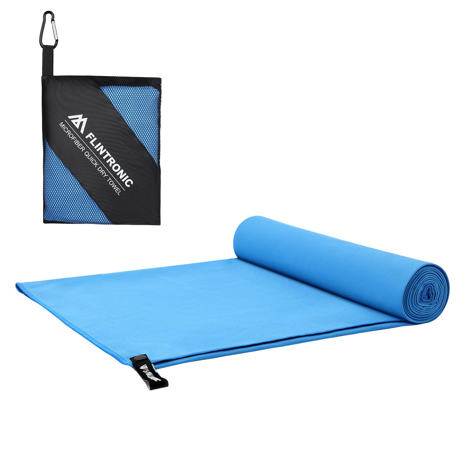 flintronic Microfibre Towel, 200x100CM Microfibre Travel Towel Lightweight Absorbent, Ultra-lightweight & Fast Drying, for Sports, Gym, Yoga, Camping & Backpacking