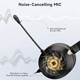 Wantek Wireless Headset with Mic Bluetooth 5.3 Noise Canceling PC view 3
