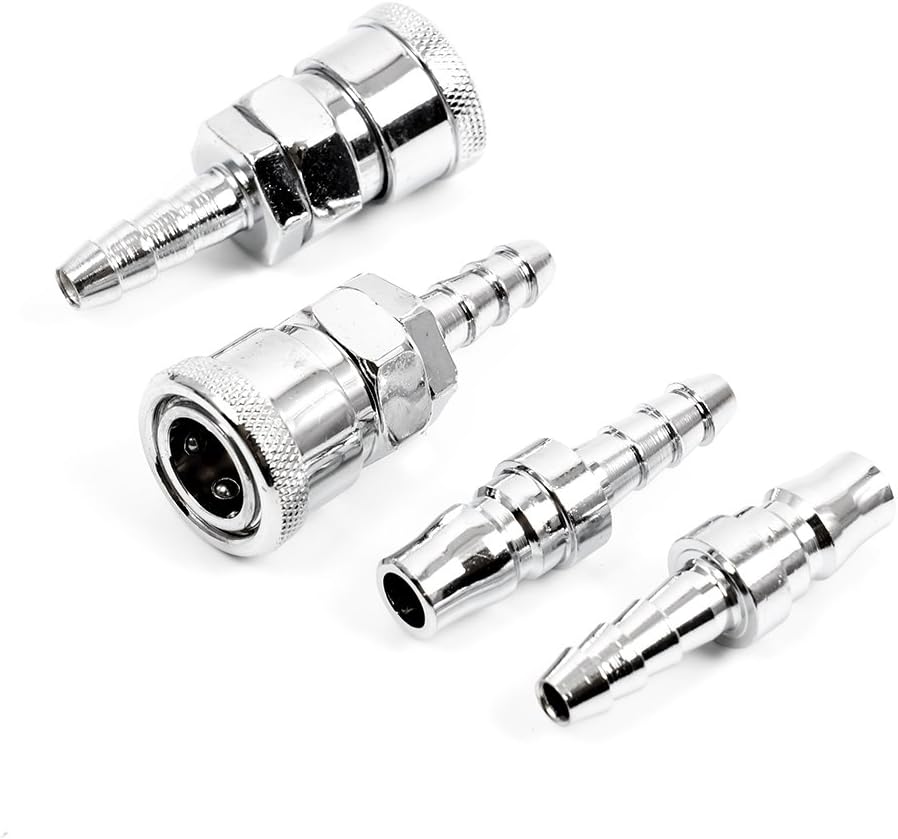 4Pcs 8mm Gas Lpg Hose Copper Nozzle Coupling Quick Release Connector for BBQ/Patio heater hose assemblies - Image 3