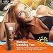 Self Tanner & Tanning Application Kit, Bundle of Dye-Free Natural Sunless Tanning Lotion, 7.8 oz, Application Mitt with Thumb, Body and Face Applicator Glove for Bronzing and Golden Tan