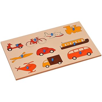 Kidken Montessori Inset Boards: Vehicles