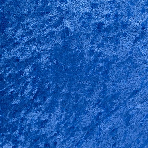  Stretch Pann Solid Velvet Royal Sea Blue 58 Inch Wide Fabric by the Yard (F.E.)