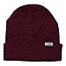 Brooklyn Athletics Adult's Knit Cuffed Slouchy Beanie Hat Cap Unisex, Burgundy Marl, One Size