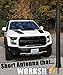 AntennaMastsRus - The Original 6 3/4 Inch is Compatible with Jeep Wrangler JK - JL - Gladiator (2007-2020) - Short Rubber Antenna - Internal Copper Coil - Premium Reception - German Engineered