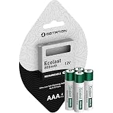 Ostation 1.2V AAA Rechargeable Batteries 800mAh NiMH Low Self-Discharge | Triple A Precharged Batteries, Up to 300 Cycles, Long-Lasting Power, Ideal for Everyday Devices, Eco-Friendly(4 Pcs)