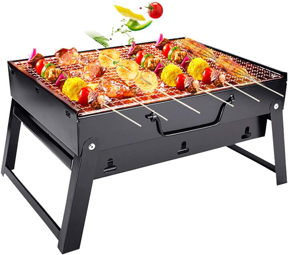 Review XTFFI Outdoor Charcoal Grill, Electric Heating Tabletop Grill