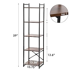 thksbought 5-Layer Bookshelf, Wooden