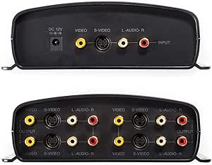 RadioShack 1500320  1-Input/4-Output A/V Component Video Sound S-Video Distribution Amplifier Splitter