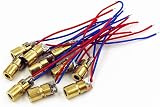 ZHONGJIUYUAN 100x Mini Red Laser Dot Diode Module 650nm 5V 5mW 6mm Copper Tube view 3