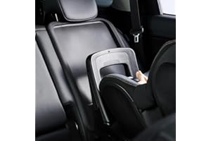M MAYTON Siliguard Car Seat Protector for Leather Seats - No Indentation & Non-Slip Grip, Waterproof Seat Cover, Ultra-Thin Silicone Carseat Mat is LATCH Compatible for Baby, Child & Toddler Car Seats (Black)