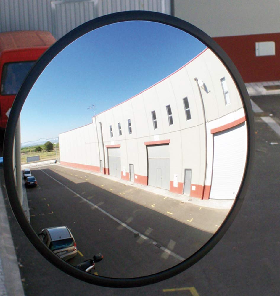 Arregui Convex Mirror for Traffic Driveway Road Safety and Monitoring, Black, MIR000