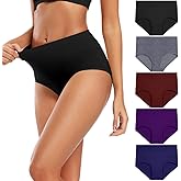 Molasus Women's High Waist Cotton Post Partum Briefs Underwear C Section Panties Soft Breathable Full Coverage Underpants