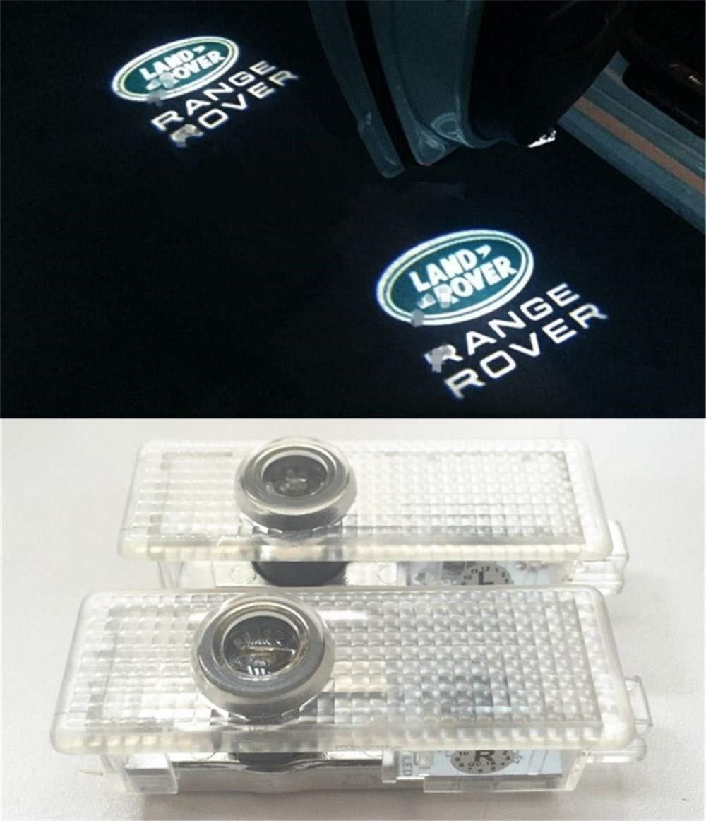 Welcome Lamp,KVCH 1 pair LED Courtesy Lights Installation Car Door Projector Logo Ghost Shadow Lights for Evoque discovery4 Freelander
