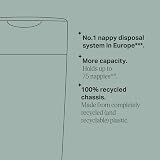 Tommee Tippee Twist and Click XL Nappy Bin White with Refill Cassette view 5