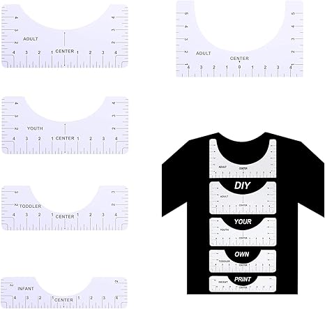 amazoncom t shirt ruler guide t shirt rulers to center