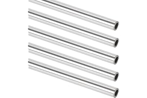 A-KARCK 1/4" OD 304 Stainless Steel Tube, Round Straight Steel Pipe Metal Tubing 10" Length 1mm Wall Thickness 5PCS