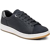 Aetrex Women’s Michaela Orthopedic Lace Up Sneakers – Arch Support Shoes for Women with Removable Insole – Comfortable Faux Leather Everyday Walking Sneakers for Women