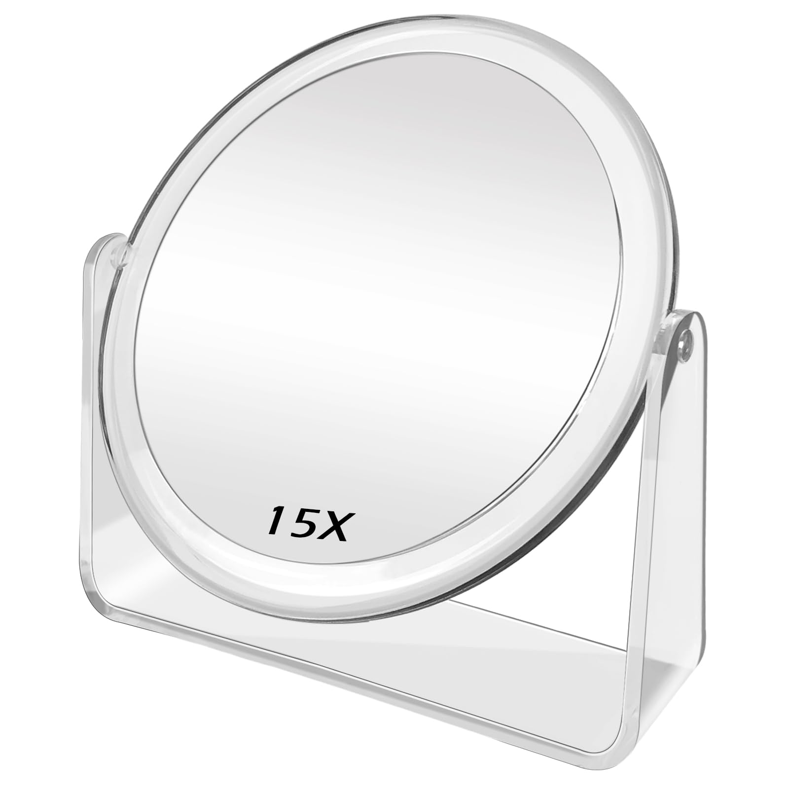 FANCYSEEU 7 Inch Magnifying Makeup Mirror Double Sided with 1X / 7X Magnification, 360° Rotation Tabletop Vanity Mirror, High Definition Cosmetic Mirror