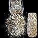 Pure Champagne Mix Makeup Glitter Nail Art Design DIY Glitter Deffierent Size Manicure 3D Powder Pentagon Sequins 265