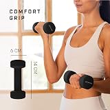 KG Physio Neoprene Dumbbells Set 1-10 kg Pair Anti-Roll Sweat-Resistant view 2