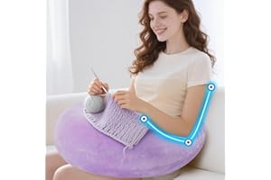 Gaming Pillow Arm Support Pillow for Bed & Sofa: Ergonomic U-Shaped Lap with Elbow Rest for Adults & Kids - Reduces Arm Pain 