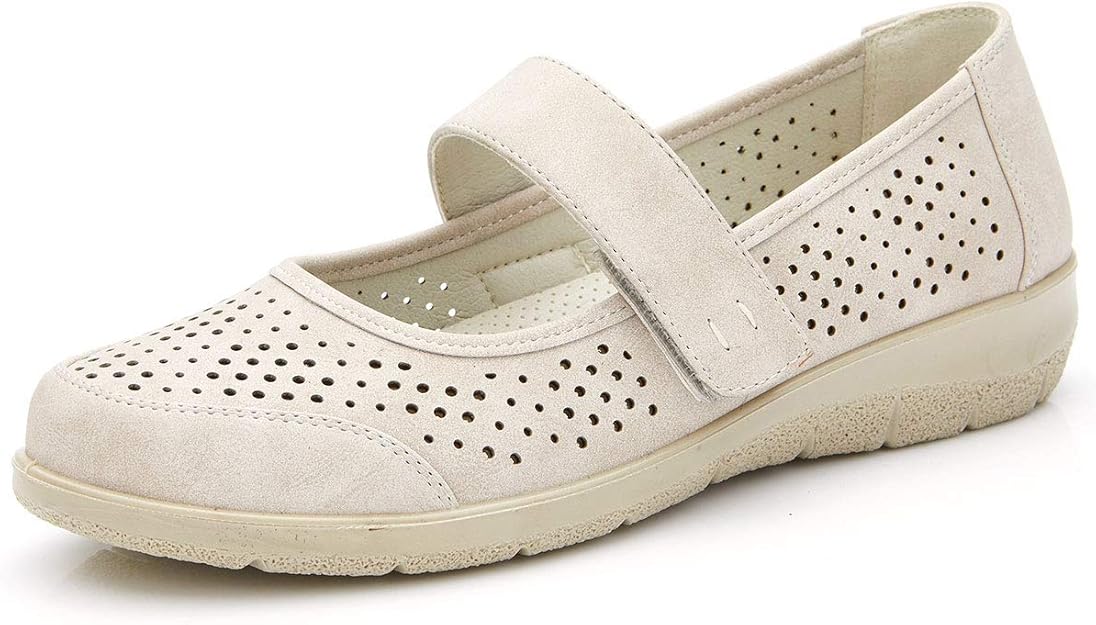 VJH confort Women's Walking Flats,Breathable SlipOn Light Weight