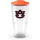 Tervis Made in USA Double Walled Auburn Tigers Insulated Tumbler Cup Keeps Drinks Cold & Hot, 24oz, Emblem