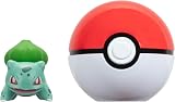 Pokémon Clip N Go Bulbasaur and Poké Ball with 2-inch Battle Figure view 3