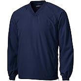 SPORT-TEK Unisex V-Neck Raglan Wind Shirt