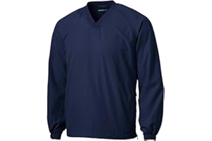 SPORT-TEK Unisex V-Neck Raglan Wind Shirt