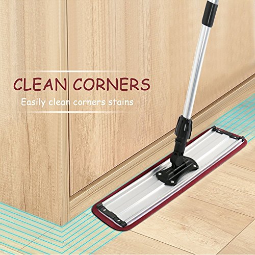 image for JoicyCo Microfiber Mop Pads Floor Mop Wet and Dry Washable 18