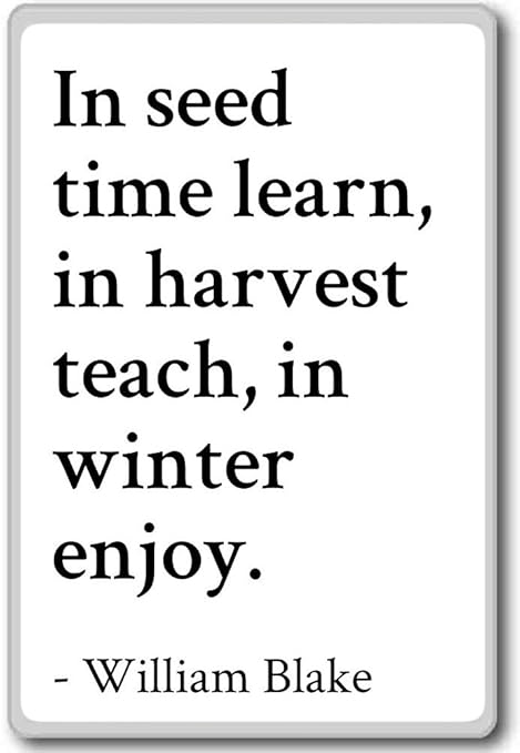 En tiempo de aprender, enseñar en la cosecha de semillas, en WINT ...