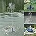 oenbopo Solar Power Pump Bird Bath Fountain, 1.4W Solar Powered Fountain Free Standing Water Pump Floating Watering Panel Kit for Bird Bath, Fish Tank Aquarium, Pond,Garden, Lawn