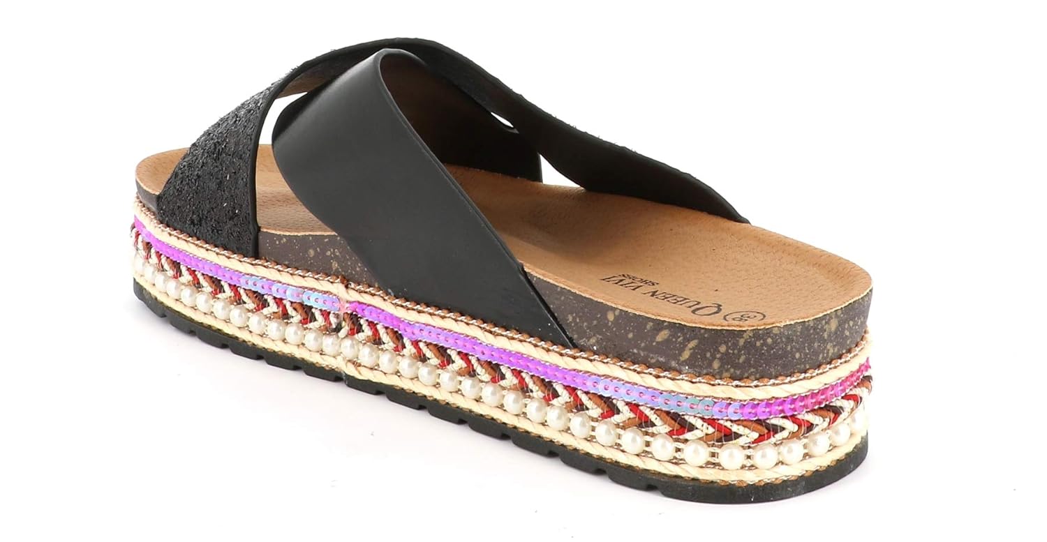 claquette plateforme femme