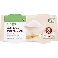 Bibigo Restaurant-Style Cooked Sticky White Rice, 8 - 7.4-ounce Bowls - PACK OF 2