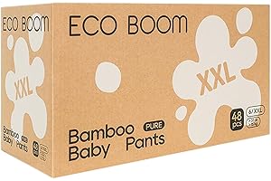 ECO BOOM Training Pants for Toddler Potty, Hypoallergenic for Sensitive Skin, Size 6 Suitable for 33+lb (XXL - 48 Count)