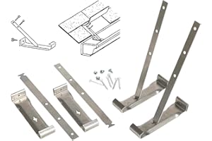 AMERIMAX HOME PRODUCTS 21030PK 5-Inch Aluminum Roof Hanger, 4-Pack, Metallic|Mill