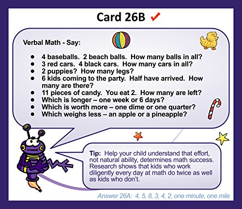 Gifted Testing Flash Cards - Math Concepts for Pre-K - Kindergarten - Educational Toy Practice for CogAT test, OLSAT test, ITBS, NYC Gifted and Talented, WISC, WPPSI