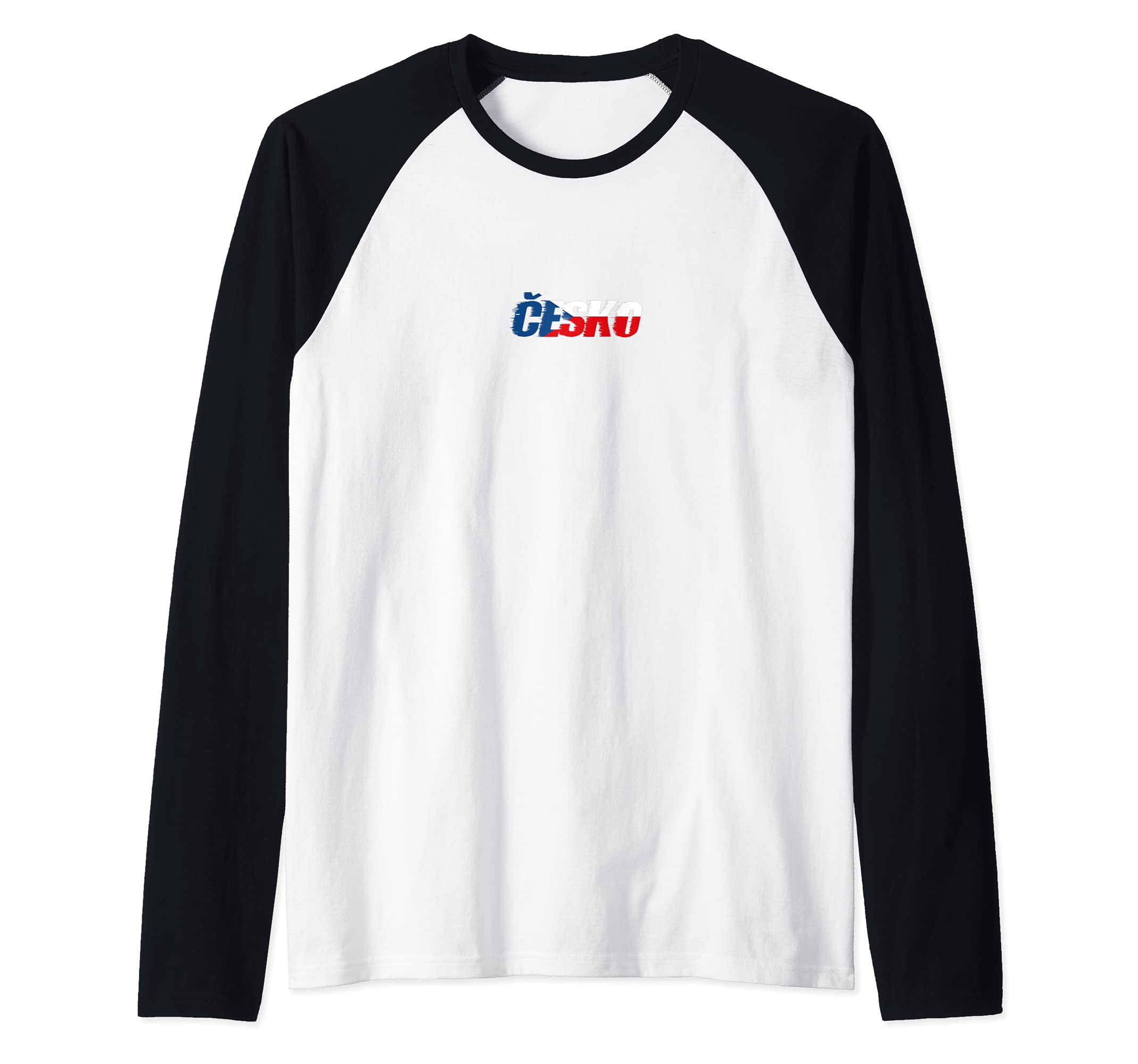 Flag Czech Republic Raglan Baseball Tee