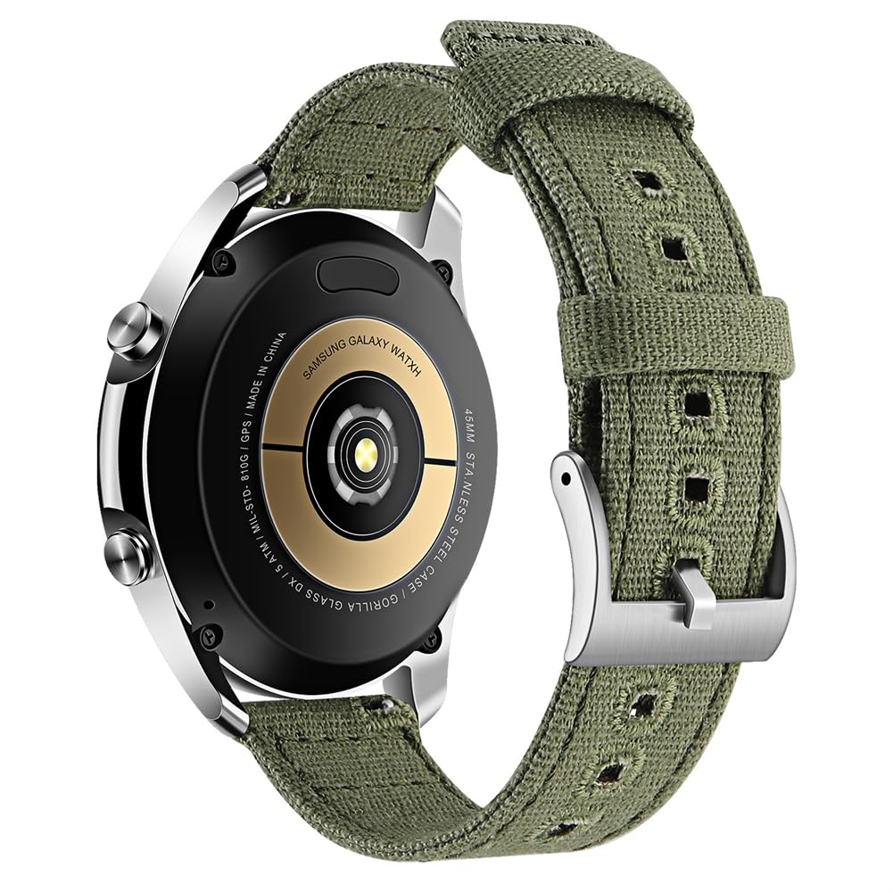 Axcellent Canvas Strap Compatible with 18MM Canvas Quick Release Watch Band Compatible with HUAWEi S1,withings steel hr 36MM,Activité Steel,Activité Pop,Withings Activité