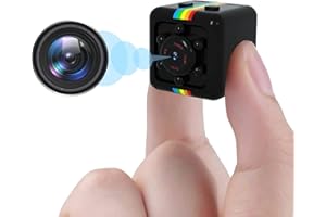 HOEUJIA Mini Spy Camera HD 1080P Hidden Camera,Portable Small Nanny Cam,Tiny Camera with Night Vision and Motion Detection,Home Security Cameras for Indoor,Outdoor,Pet